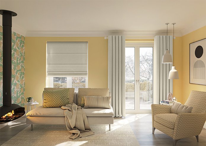 Delicate Chevron, Hessian - Made to Measure Curtains - Image 14